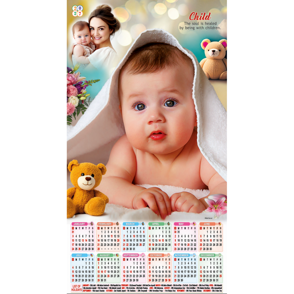 Leatherite Wall Calendar (Code: 123)