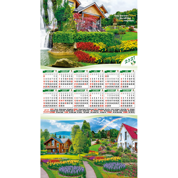 Leatherite Wall Calendar (Code: 126)