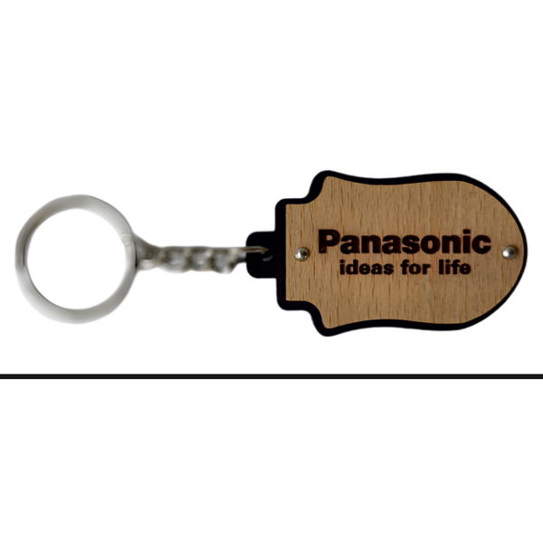 MDF Wooden Keychain - PANASONIC (Code: RK 274)