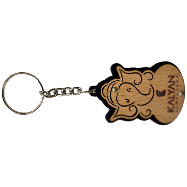 MDF Wooden Keychain - KALYAN (Code: RK 280)