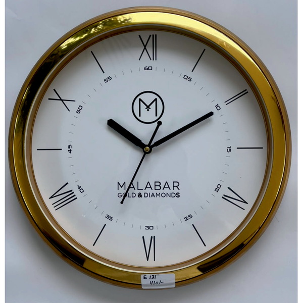 Wall Clock - MALA BAR GOLD (Code: E 131)